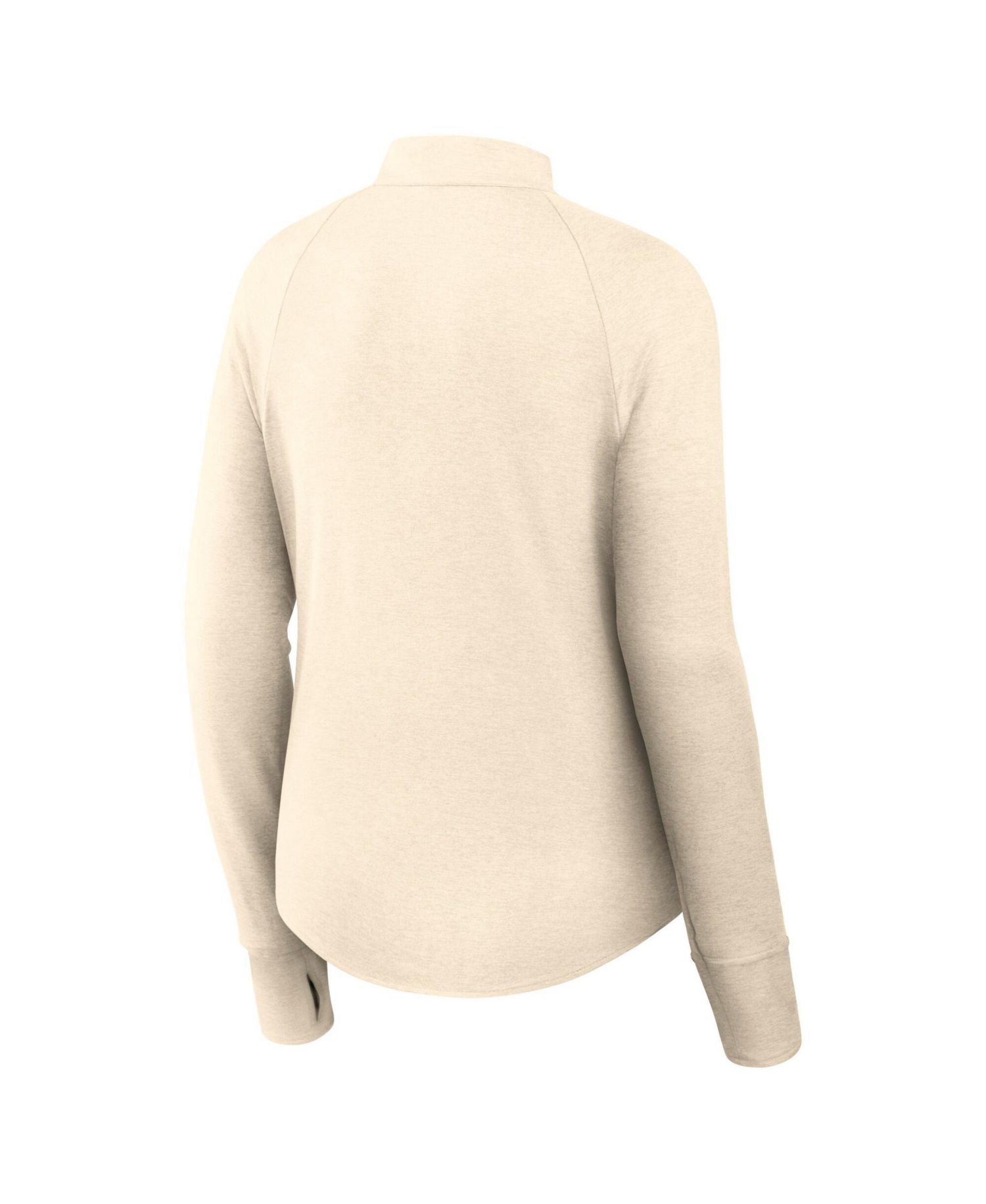 Women's Natural Ohio State Buckeyes Legacy Swift Dri-FIT Half-Zip Pullover Sweatshirt