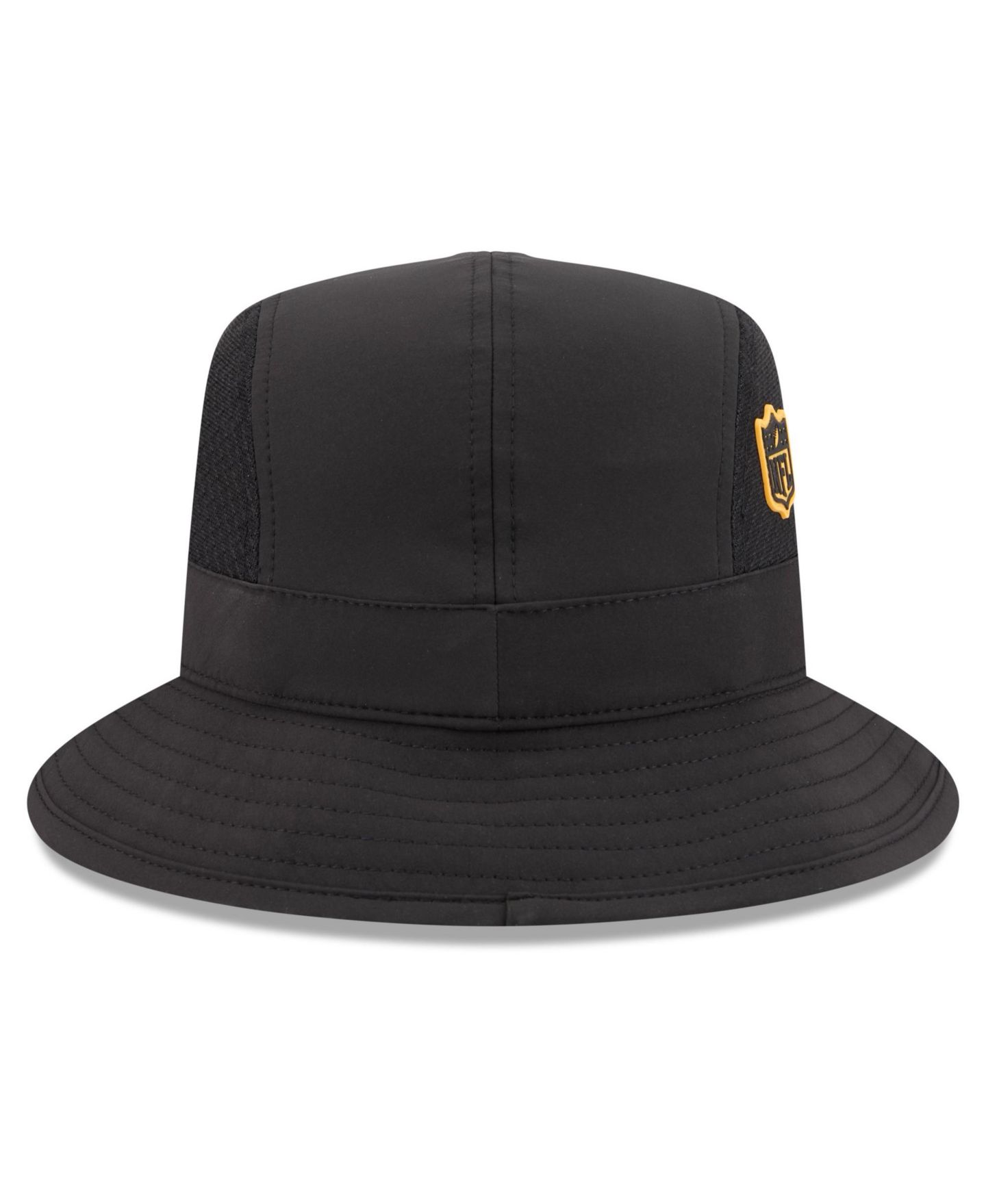 Мужская панама New Era Black Pittsburgh Steelers 2026 Sideline Bucket Hat — фото 2
