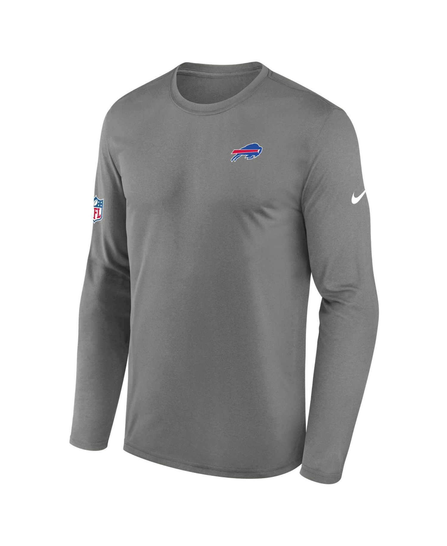 Men's Gray Buffalo Bills Legend Small Logo Dri-FIT Long Sleeve T-Shirt