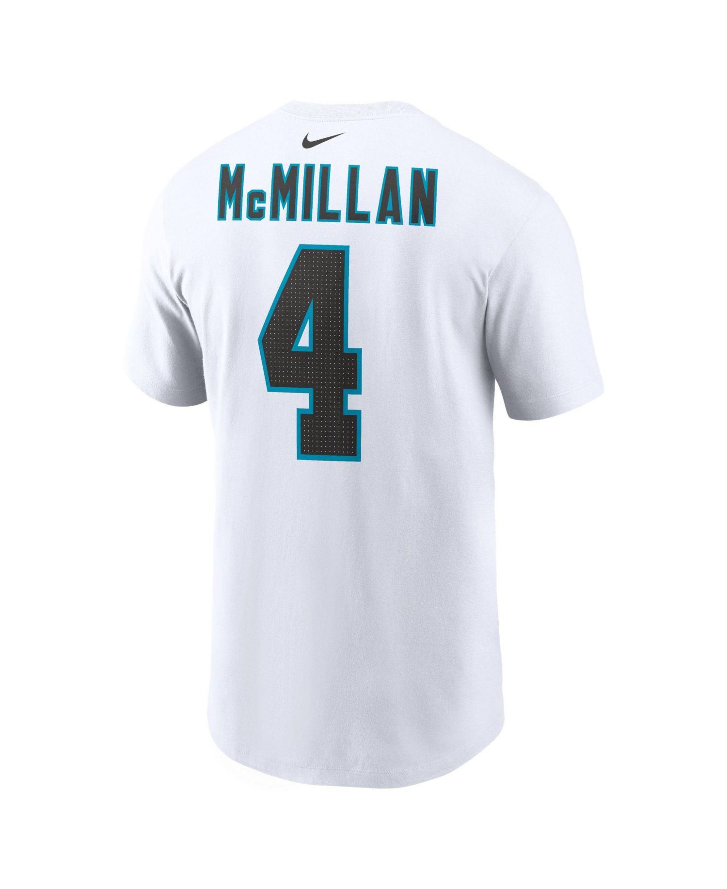 Men's Tetairoa McMillan White Carolina Panthers Name Number T-Shirt