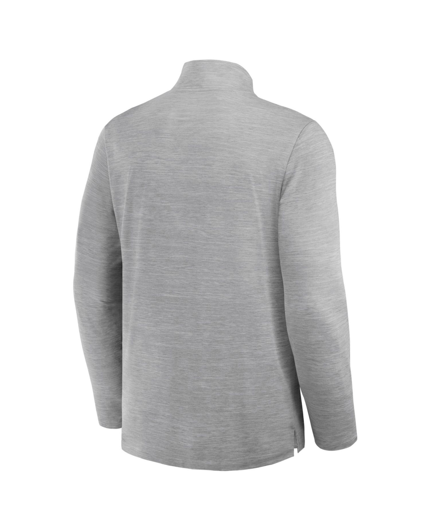Men's Heather Gray Chicago Bears Clutch Quarter-Zip Pullover Sweatshirt