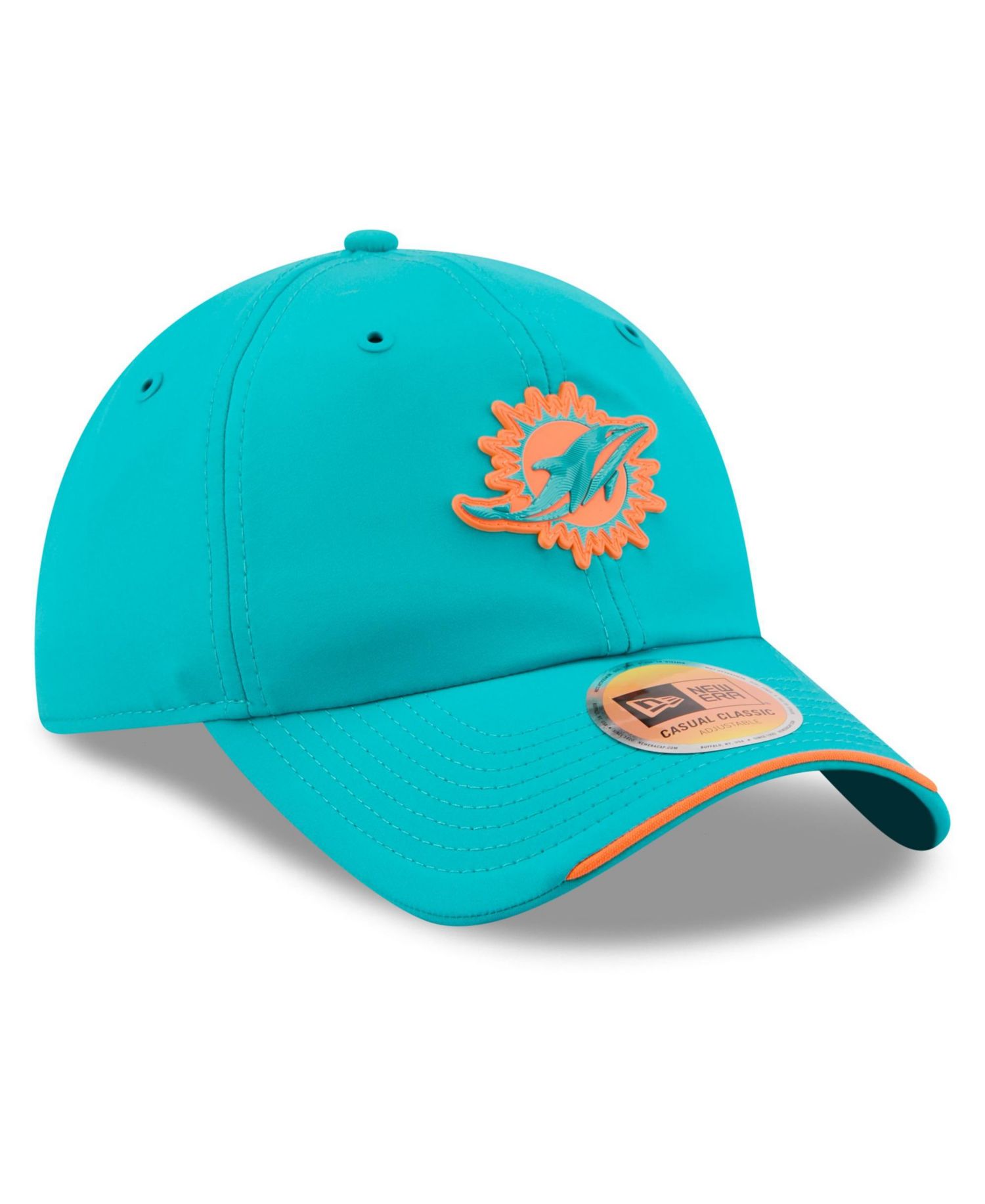 Men's Aqua Miami Dolphins 2026 Sideline Casual Classic Adjustable Hat
