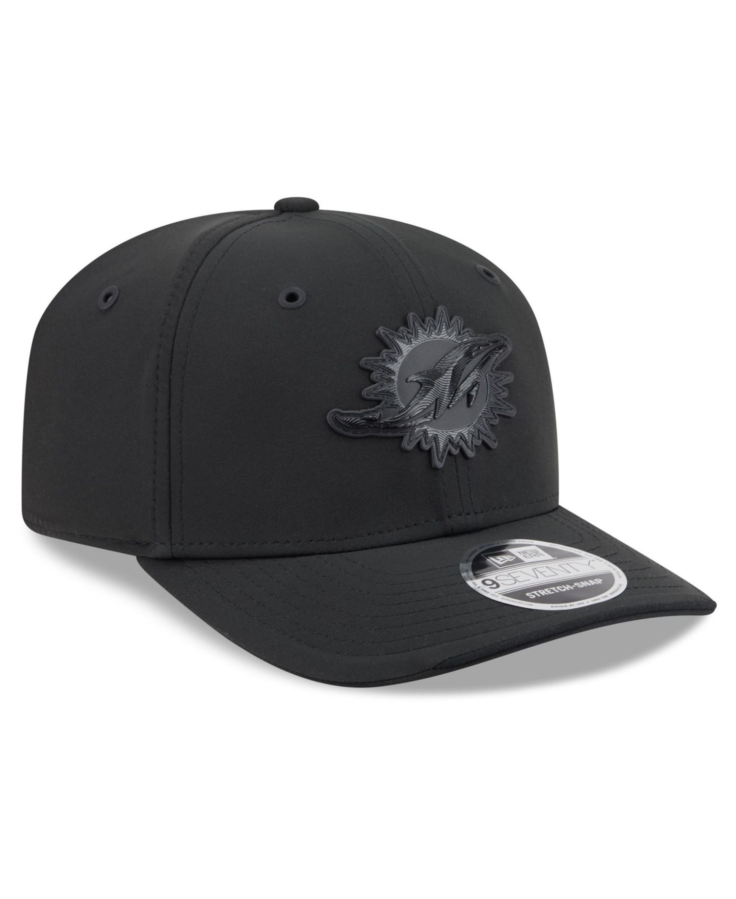 Men's Black Miami Dolphins 2026 Sideline 9SEVENTY Adjustable Hat