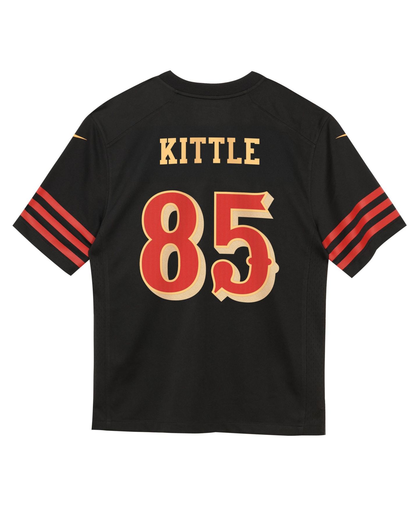 Топ Nike Preschool George Kittle Black San Francisco 49ers 2025 Rivalries Collection Game Jersey для мальчиков — фото 2
