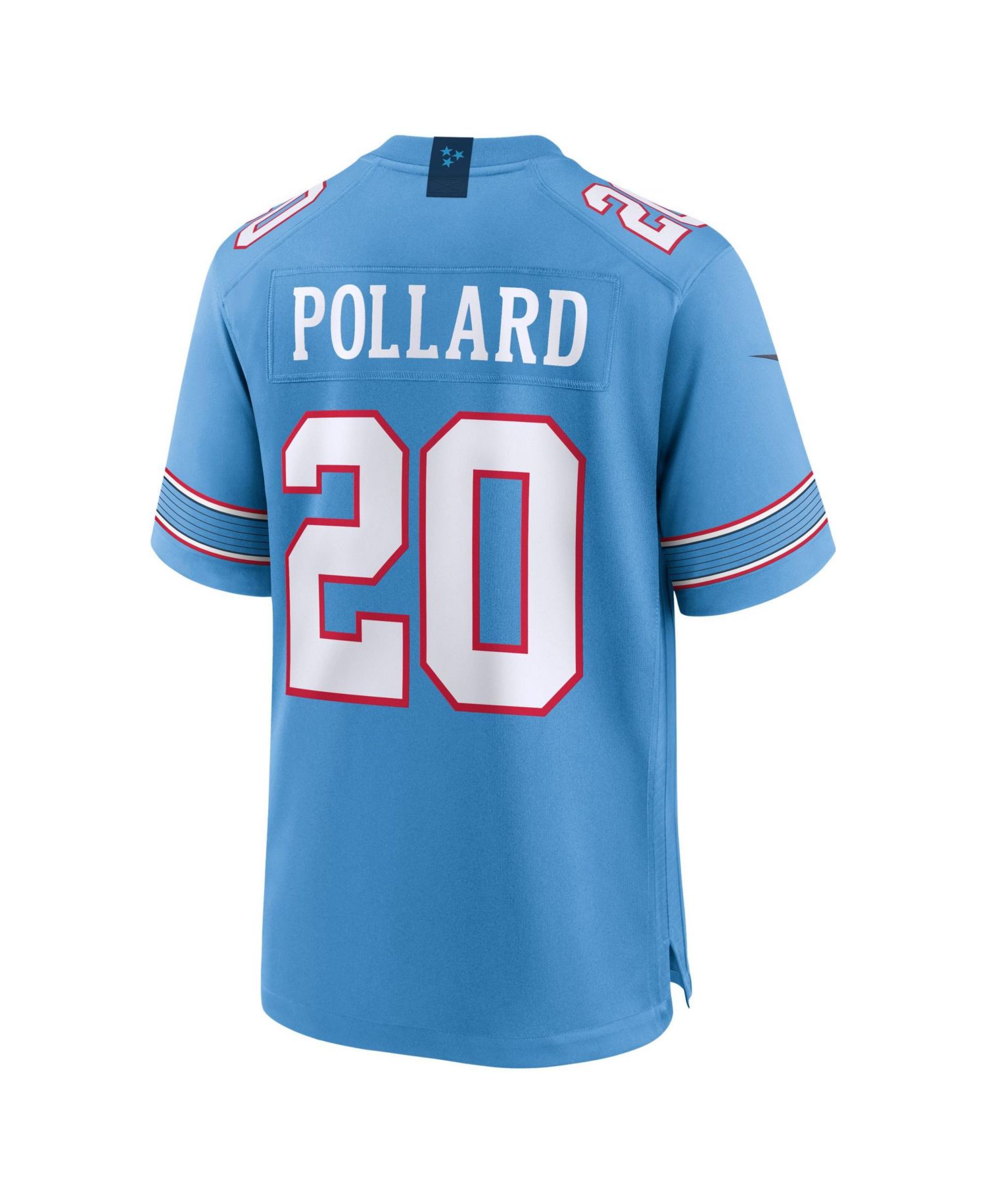 Men's Tony Pollard Light Blue Tennessee Titans Game Jersey