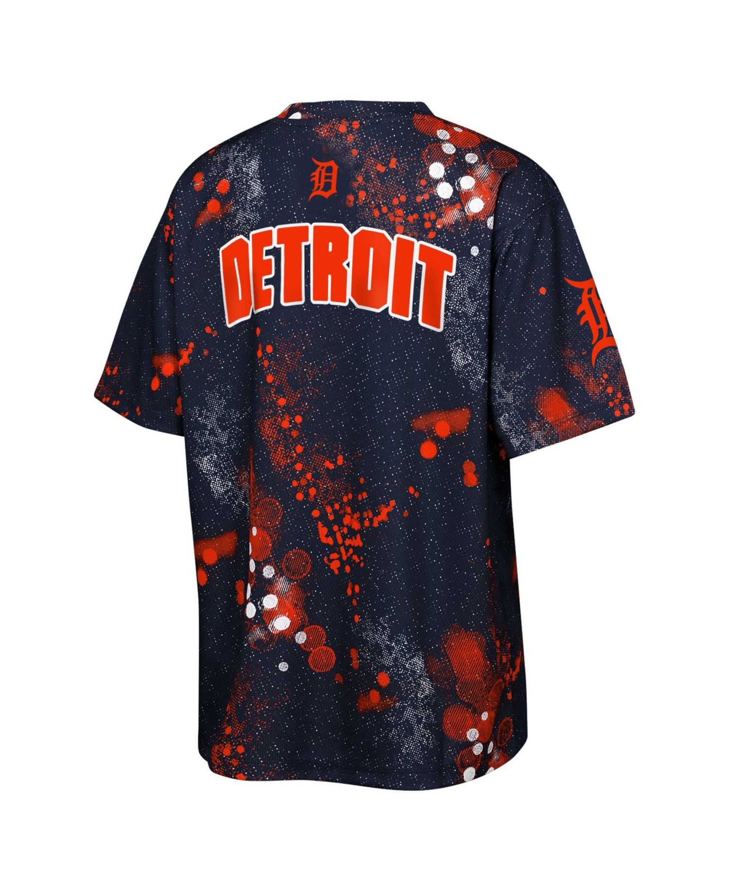 Big Boys and Girls Navy Detroit Tigers Y2 Tech Stadium Lights T-Shirt