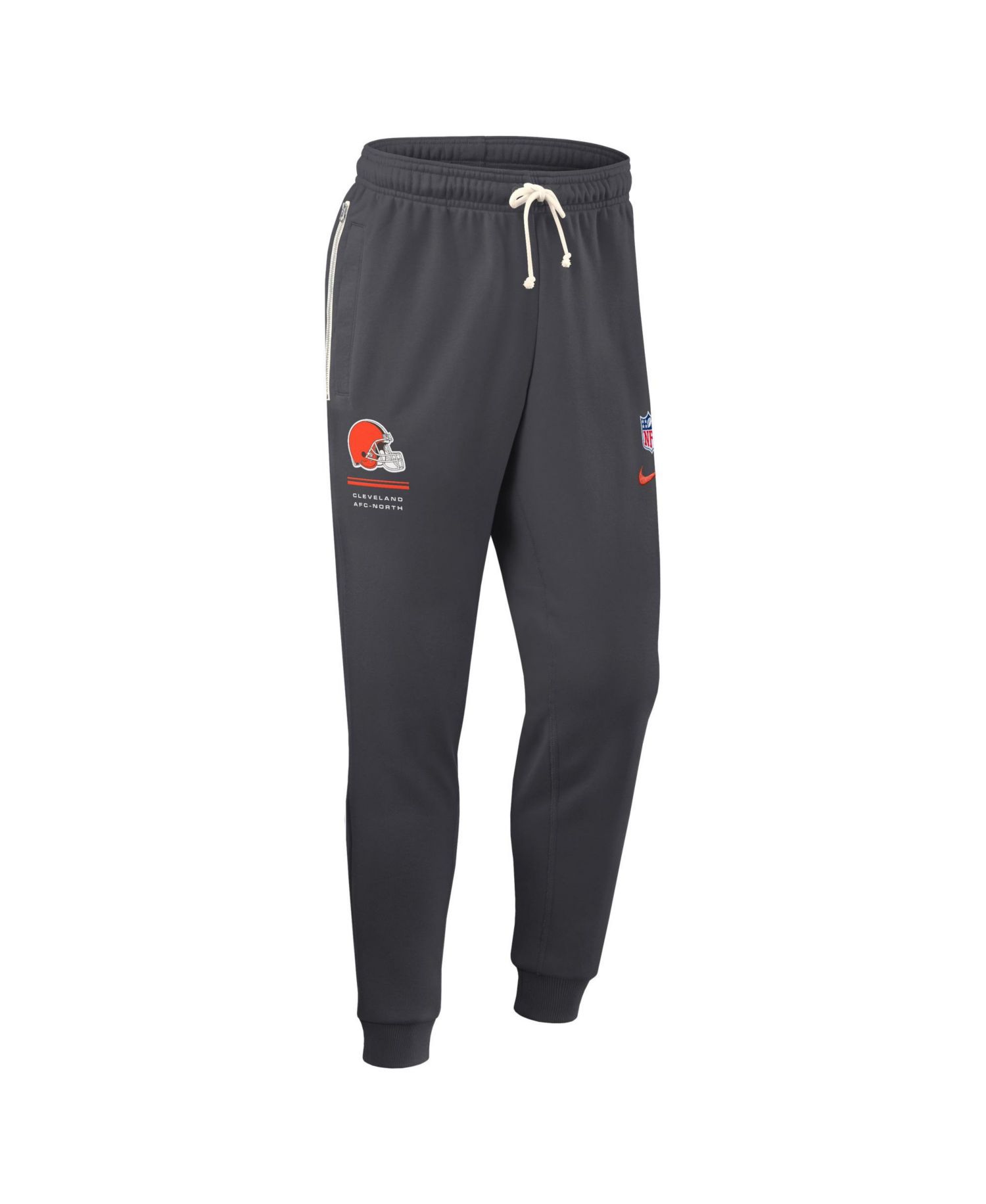 Men's Charcoal Cleveland Browns Sideline Standard Issue Touchback Kick Dri-FIT Taper Pants