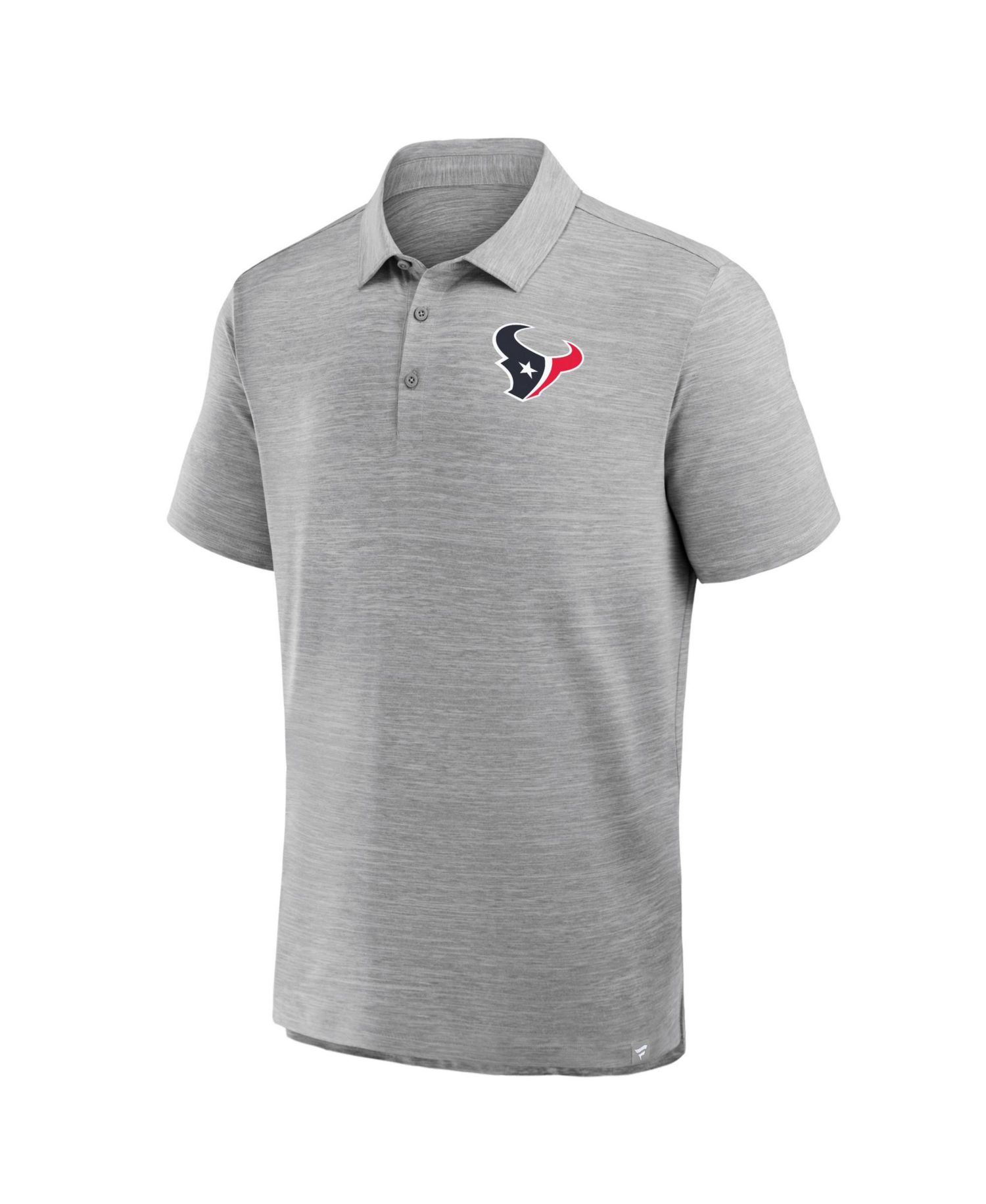 Men's Heather Gray Houston Texans Clutch Polo Shirt