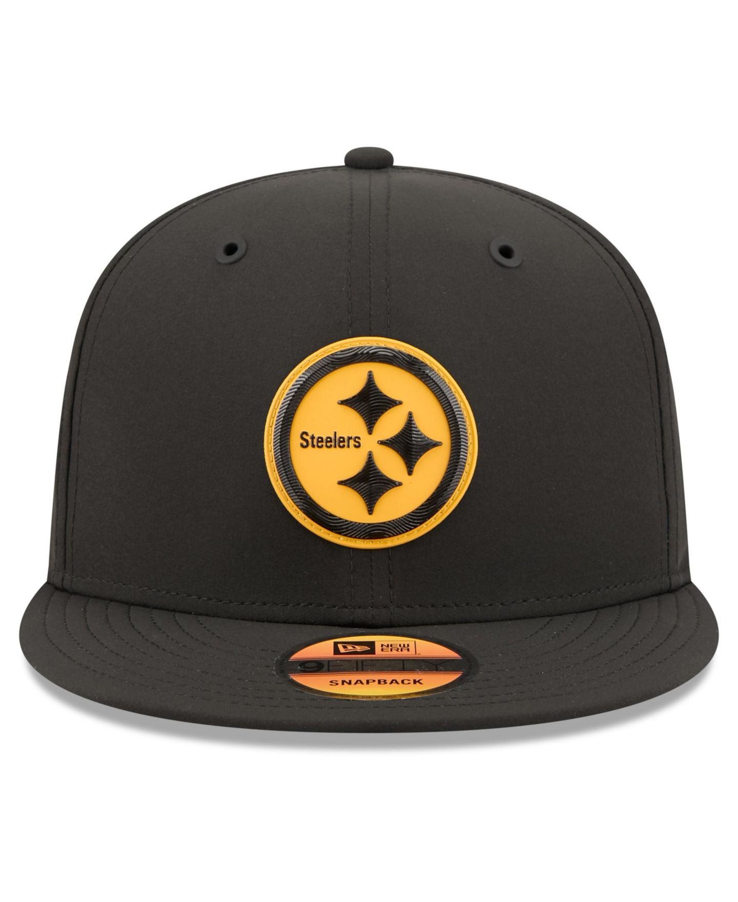 Мужская кепка-снэпбэк New Era Pittsburgh Steelers 2026 Sideline 9FIFTY, Black — фото 5