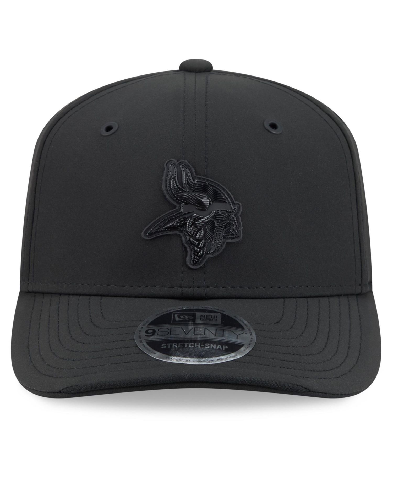Men's Black Minnesota Vikings 2026 Sideline 9SEVENTY Adjustable Hat