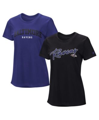 Women's 2-piece Purple/Black Baltimore Ravens T-Shirt