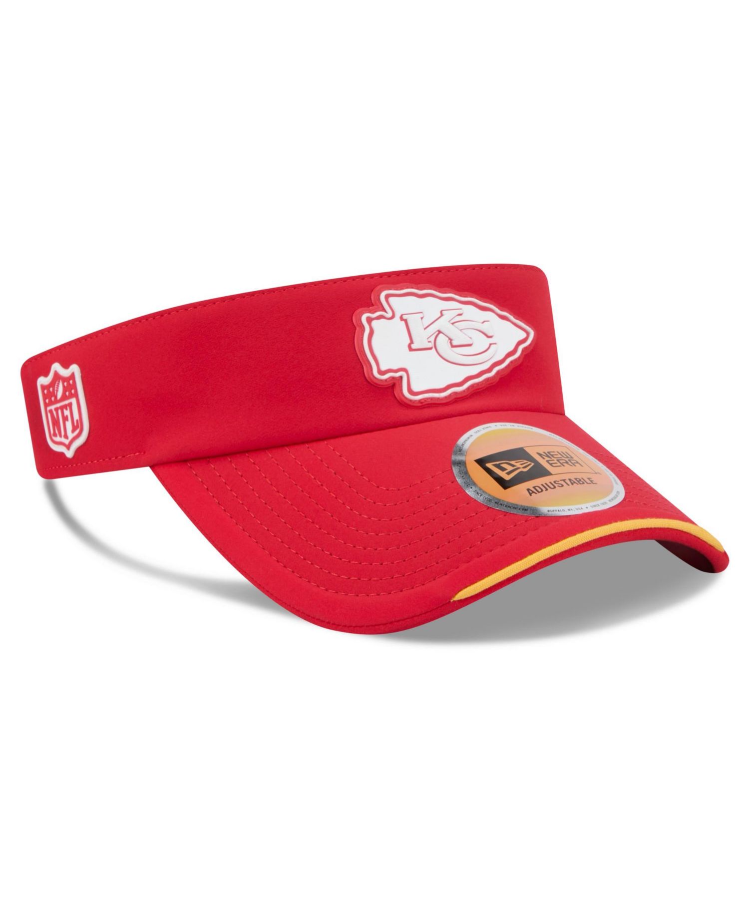 Men's Red Kansas City Chiefs 2026 Sideline Adjustable Visor Hat