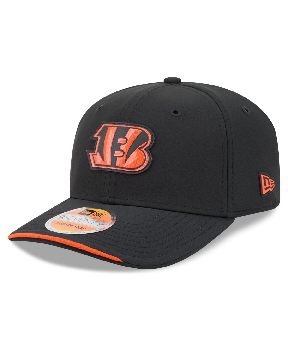 New Era Men's Black Cincinnati Bengals 2026 Sideline 9SEVENTY Adjustable Hat
