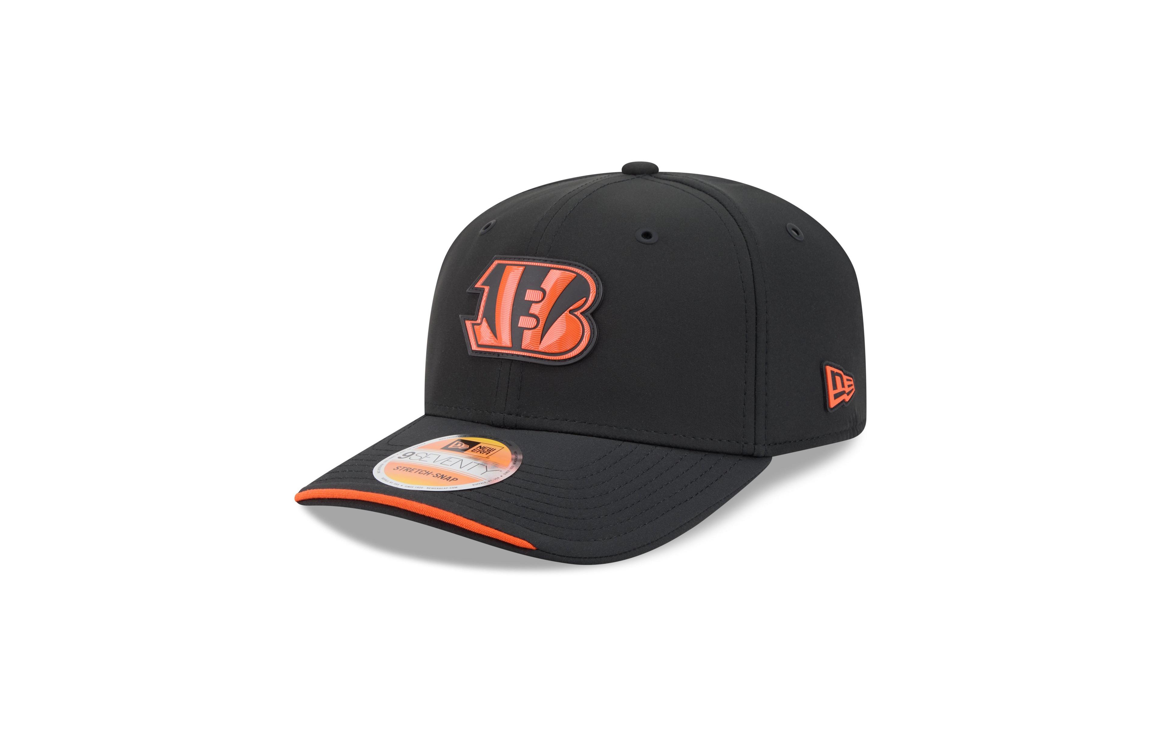 New Era Men's Black Cincinnati Bengals 2026 Sideline 9SEVENTY Adjustable Hat