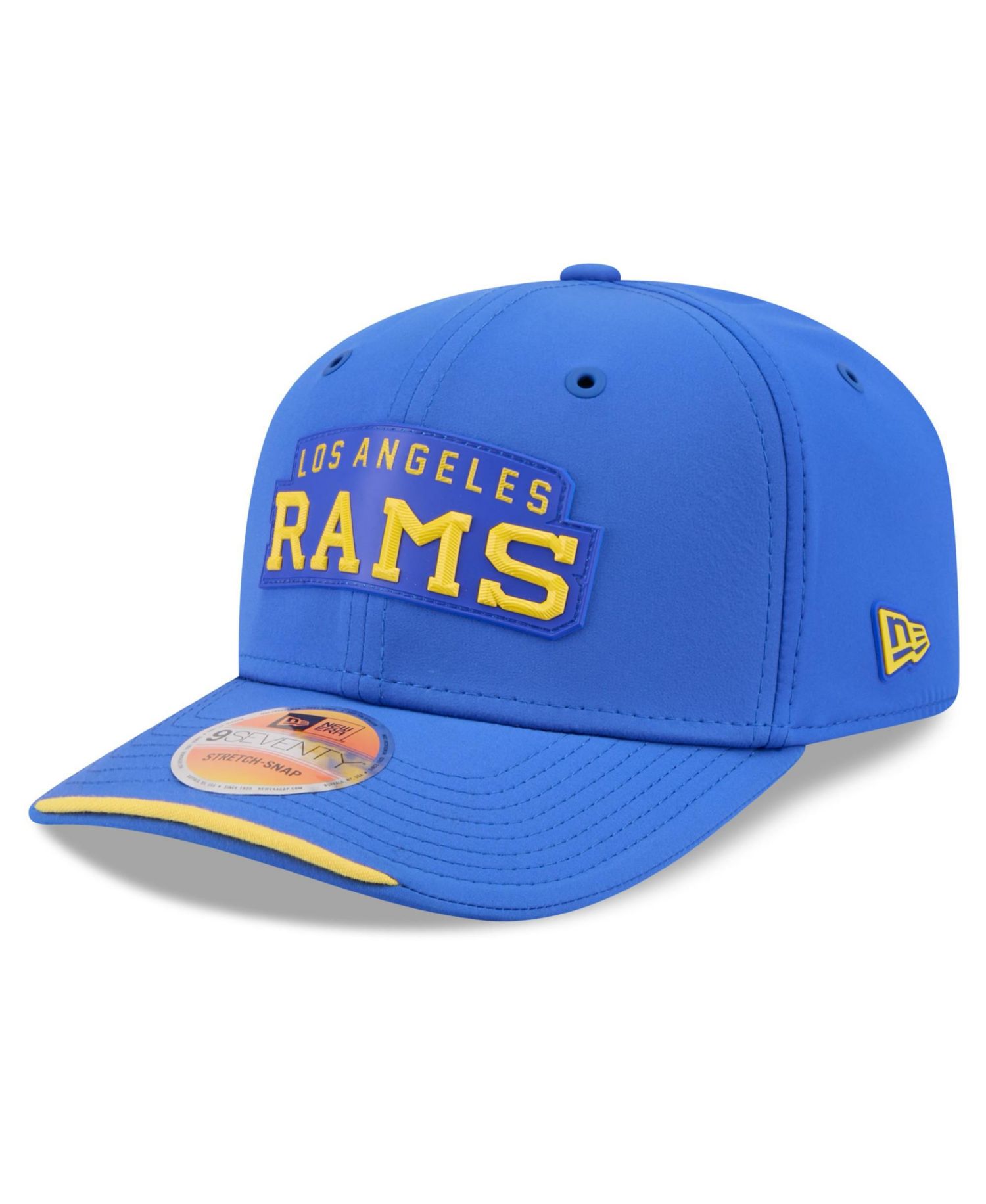 Men's Royal Los Angeles Rams 2026 Sideline Throwback 9SEVENTY Adjustable Hat