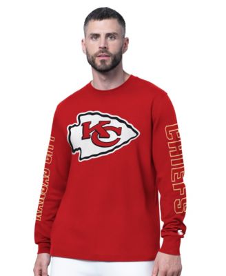Men's Red Kansas City Chiefs Clutch Hit II Long-Sleeve T-Shirt