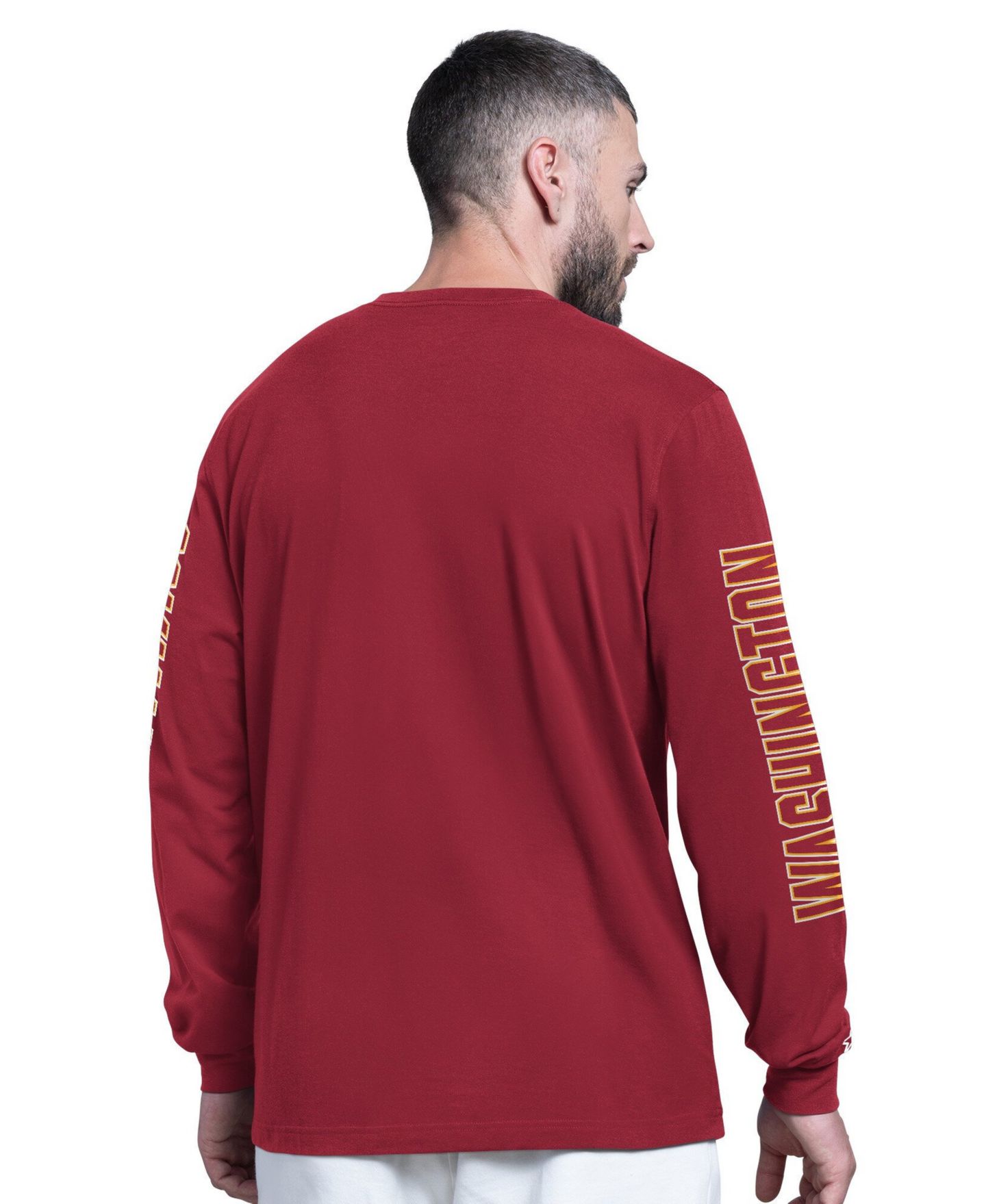 Мужская футболка Starter Burgundy Washington Commanders Clutch Hit II Long-Sleeve — фото 4
