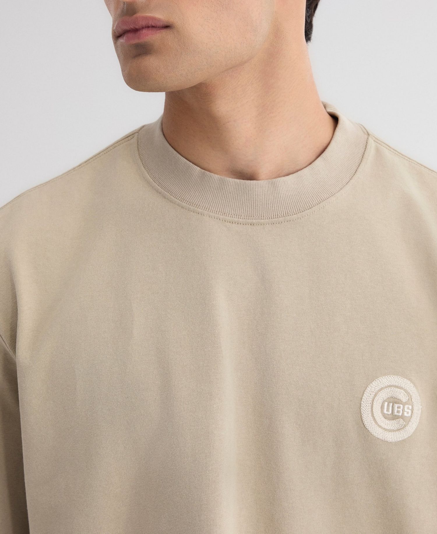 Men's Sepia Tint Chicago Cubs Iconic Heavyweight T-Shirt