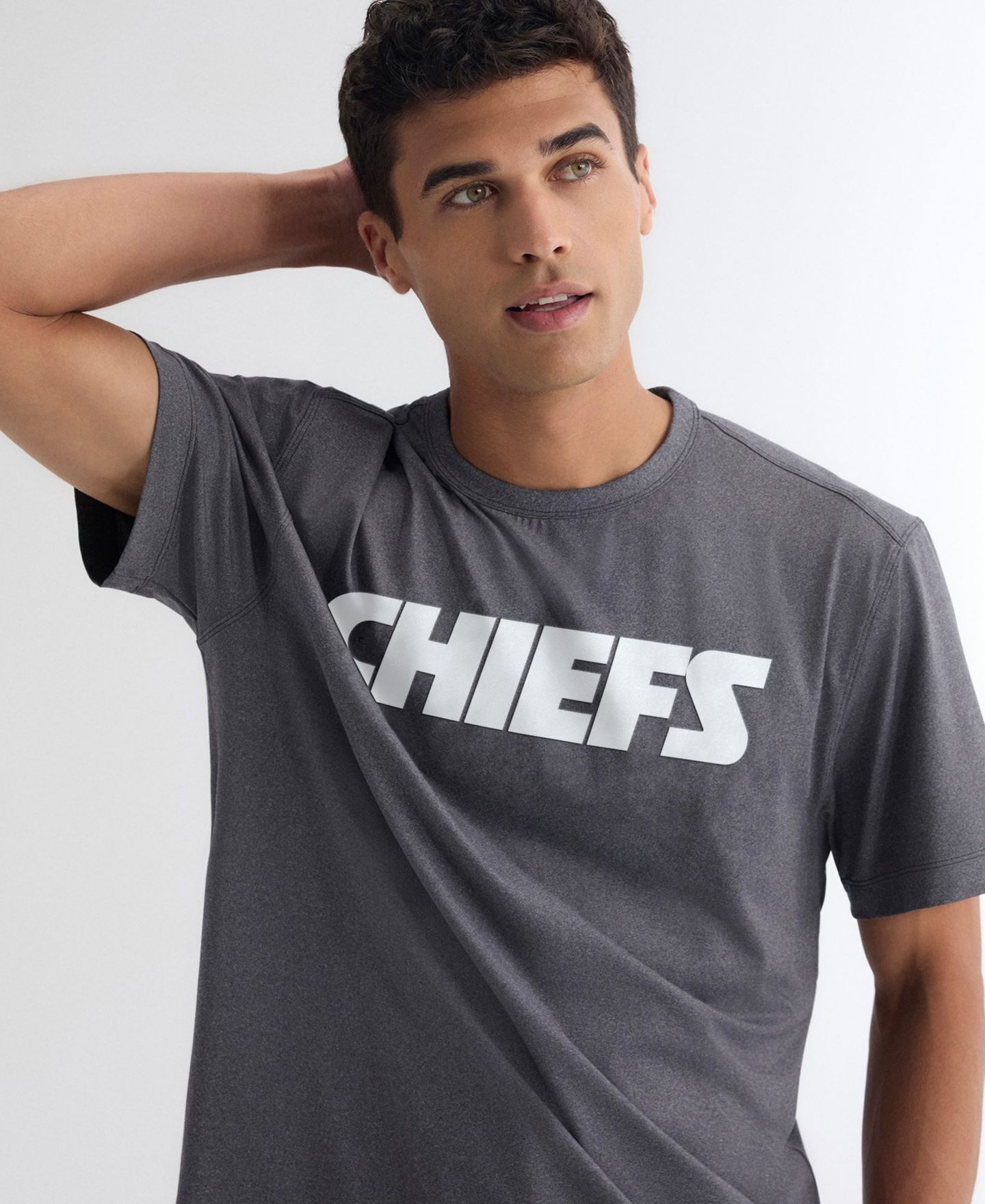 Мужская футболка Fanatics Charcoal Kansas City Chiefs Clutch — фото 3