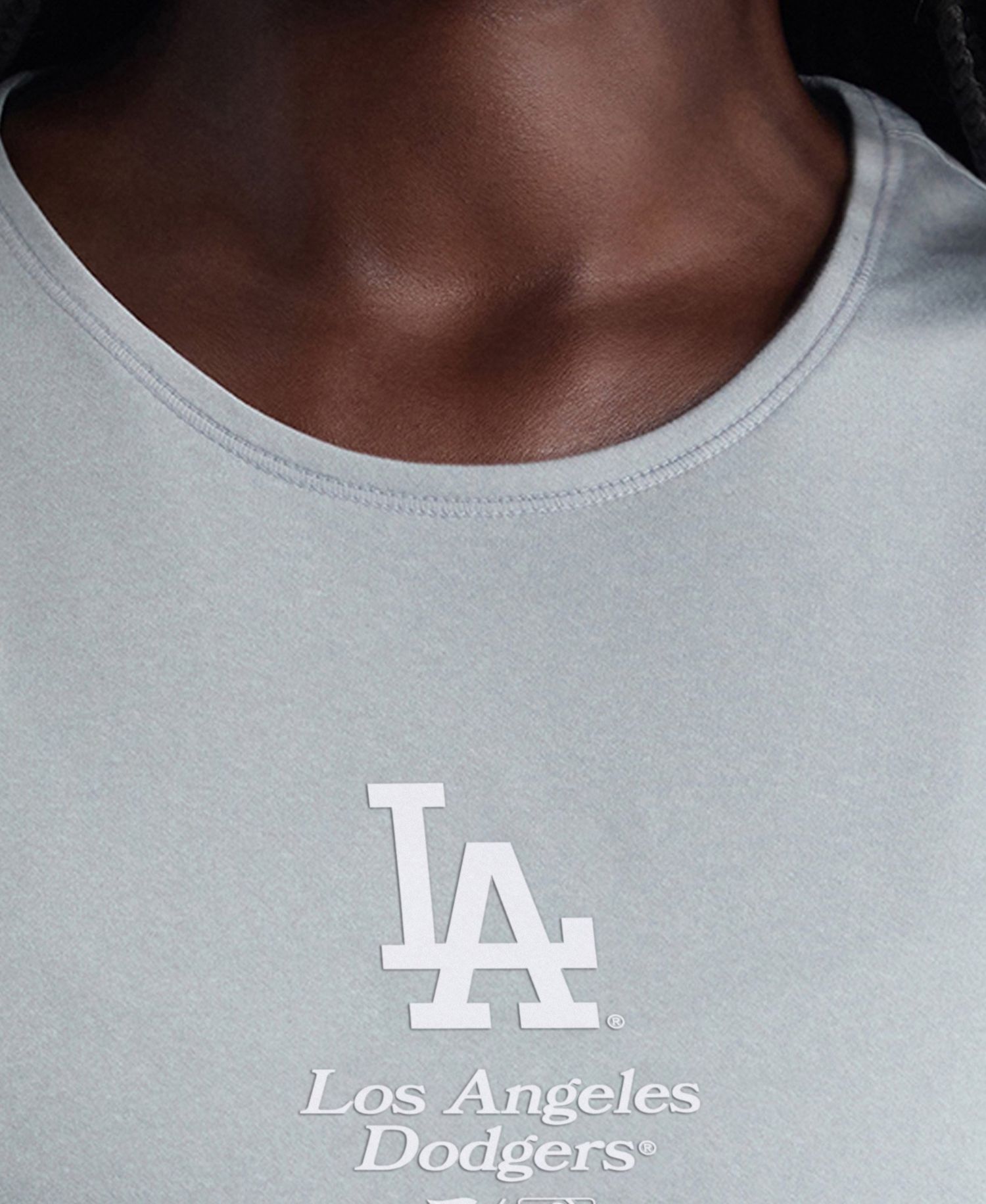 Women's Los Angeles Dodgers Clutch Athletic-Fit Crew-Neck Tank Top