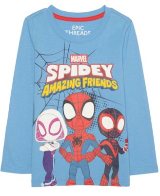 Toddler Boys' 12M-5T Spidey Amazing Friends Long-Sleeve Graphic T-Shirt