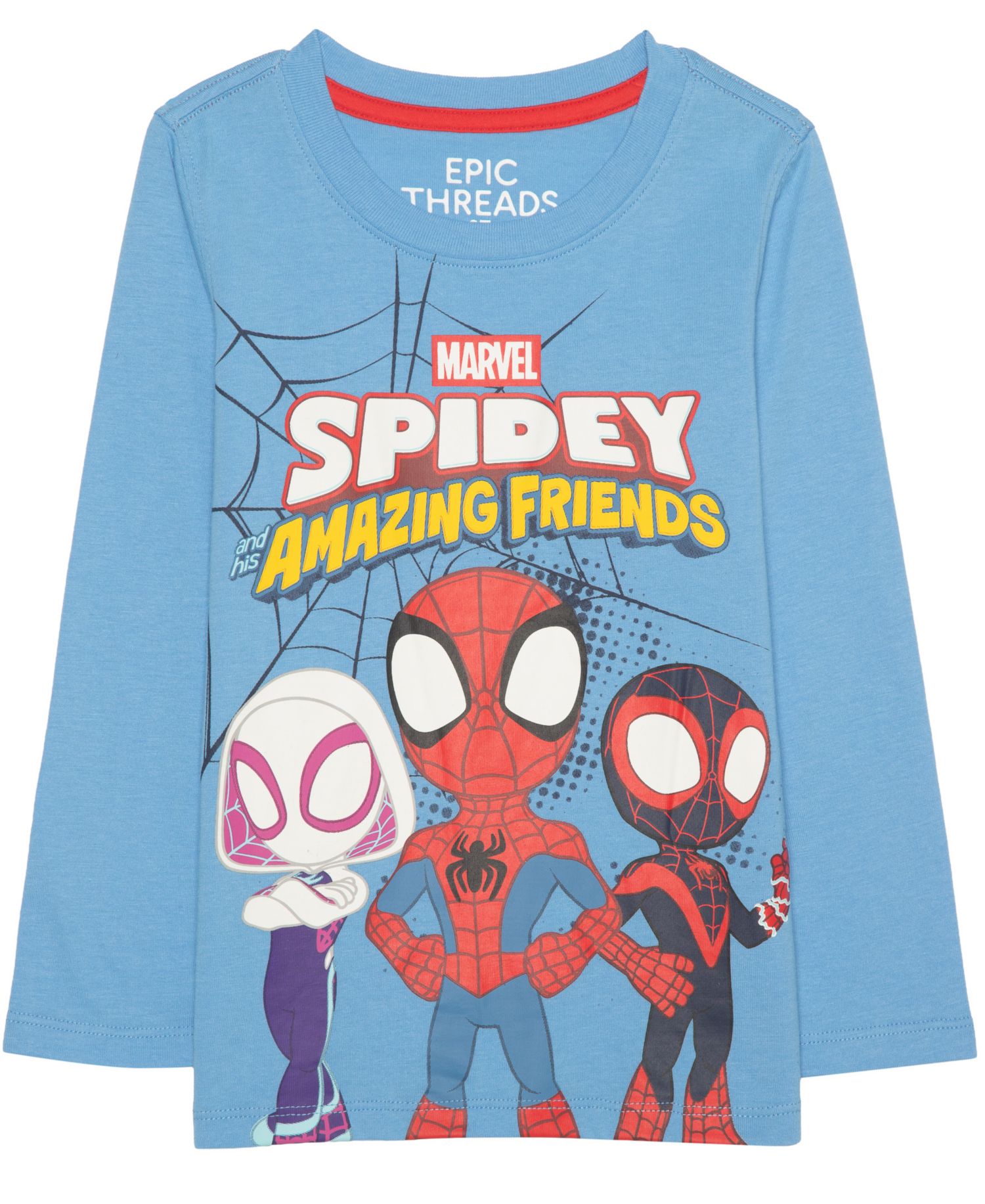 Toddler Boys' 12M-5T Spidey Amazing Friends Long-Sleeve Graphic T-Shirt
