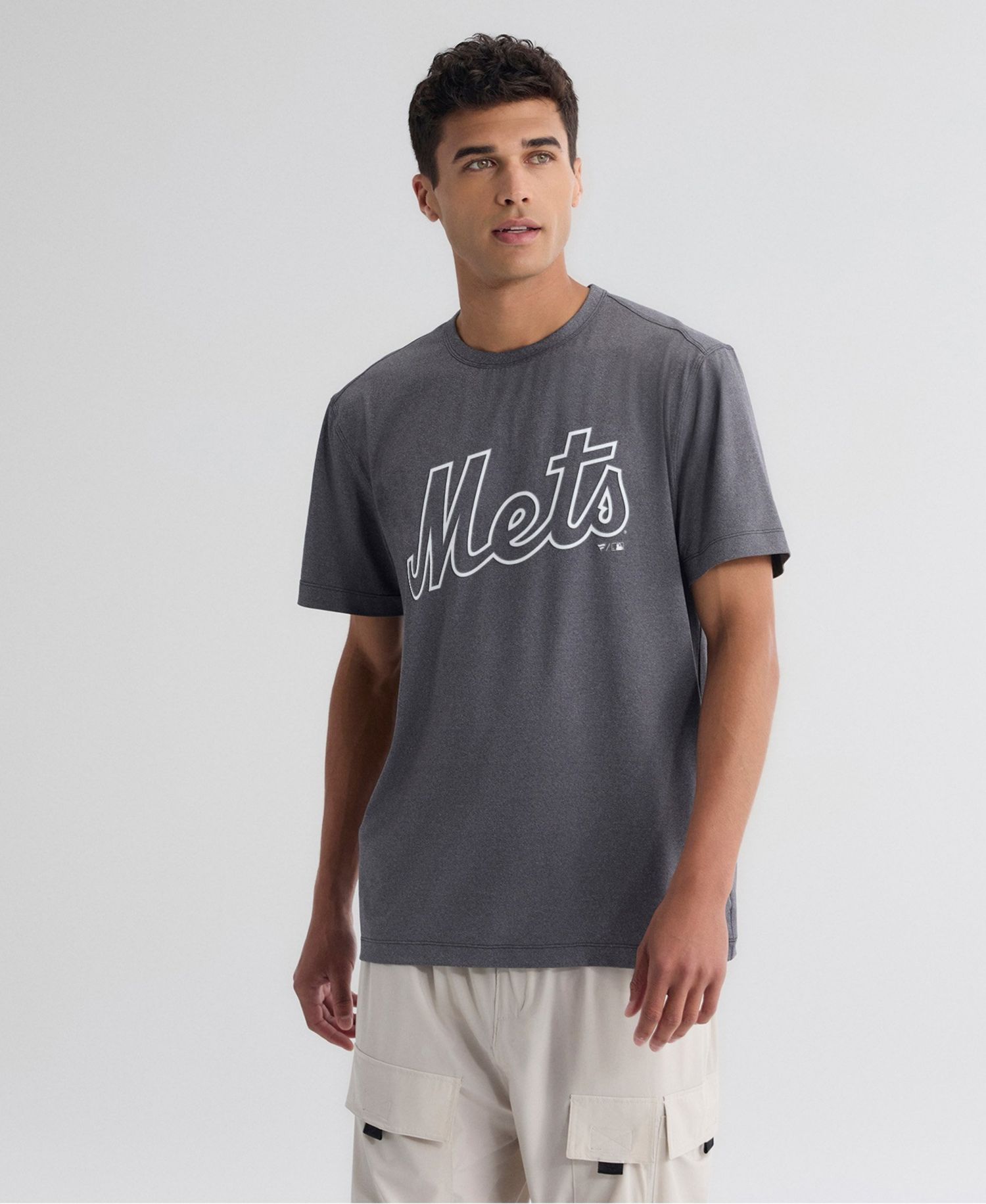 Men's Charcoal New York Mets Clutch Winning Edge T-Shirt