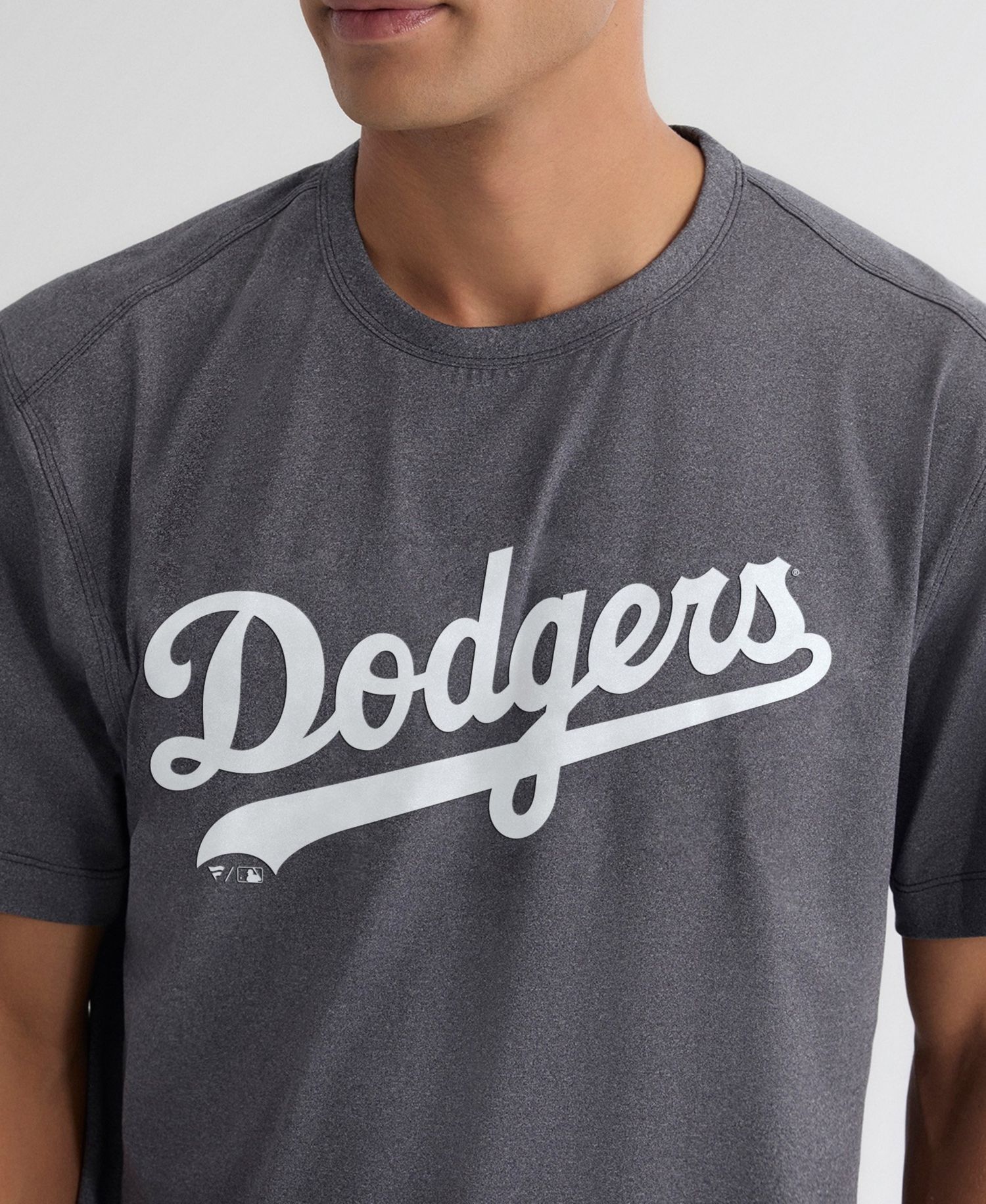 Men's Charcoal Los Angeles Dodgers Clutch Winning Edge T-Shirt