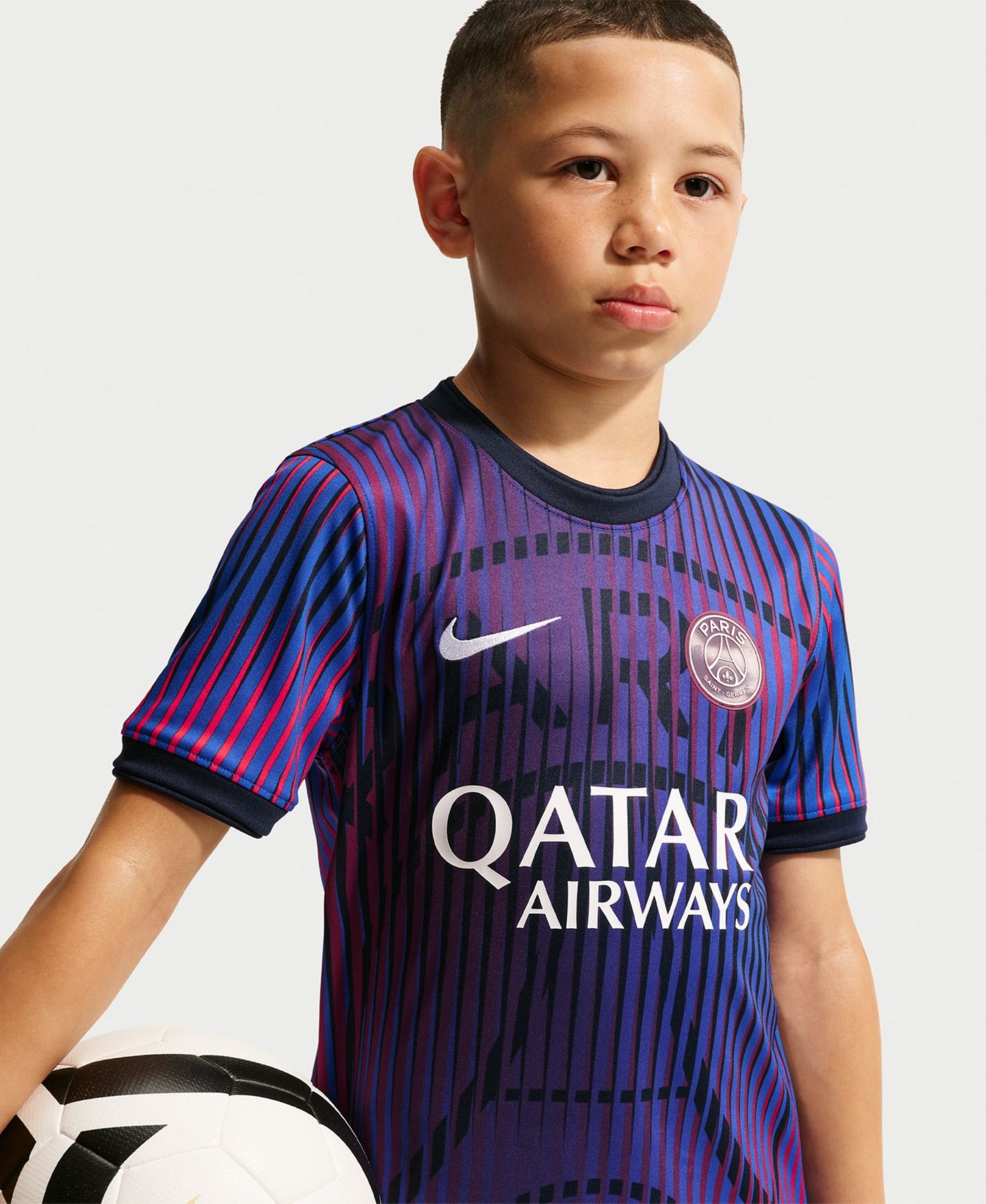 Детское джерси Nike Paris Saint-Germain 2026/27 Dri-FIT Pre-Match, Navy — фото 5
