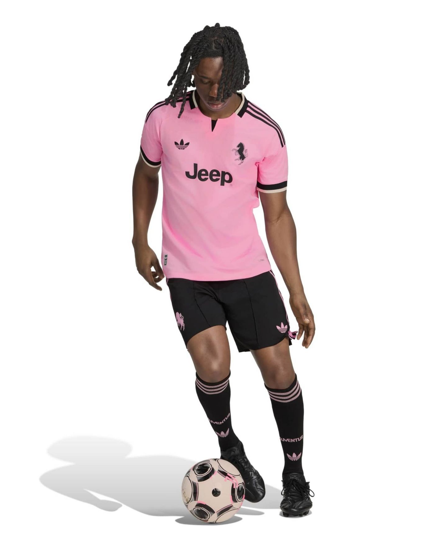 Мужской топ adidas Pink Juventus 2026/27 Away On-Field Authentic Jersey — фото 8