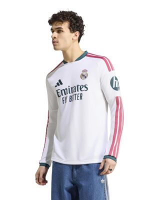 Men's White Real Madrid 2026/27 Home Replica Long Sleeve Jersey