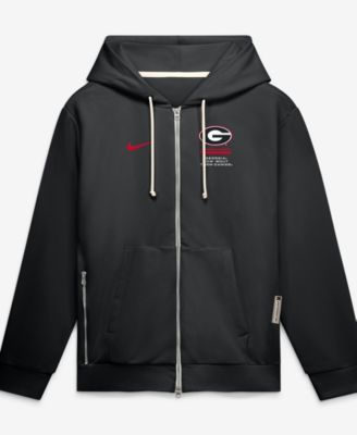 Nike - Men's Black Georgia Bulldogs 2026 Sideline Standard Issue Dri-FIT Full-Zip Hoodie Black