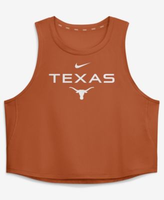 Women's Texas Orange Texas Longhorns One Dri-FIT Cropped Tank Top
