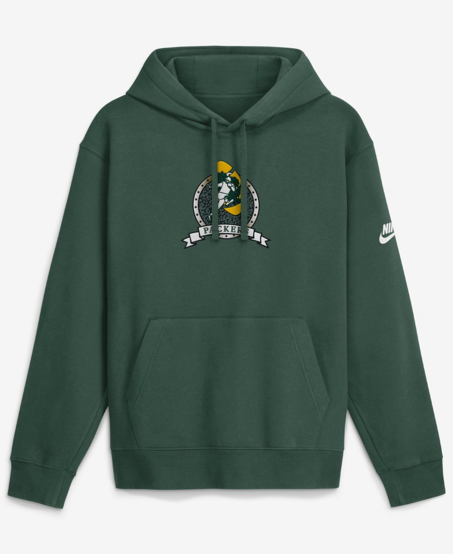 Men's Green Bay Packers Short Pass Rewind Club Fleece Hoodie