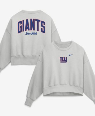 Women's Gray New York Giants Oversized Primetime Phoenix Fleece Sweatshirt