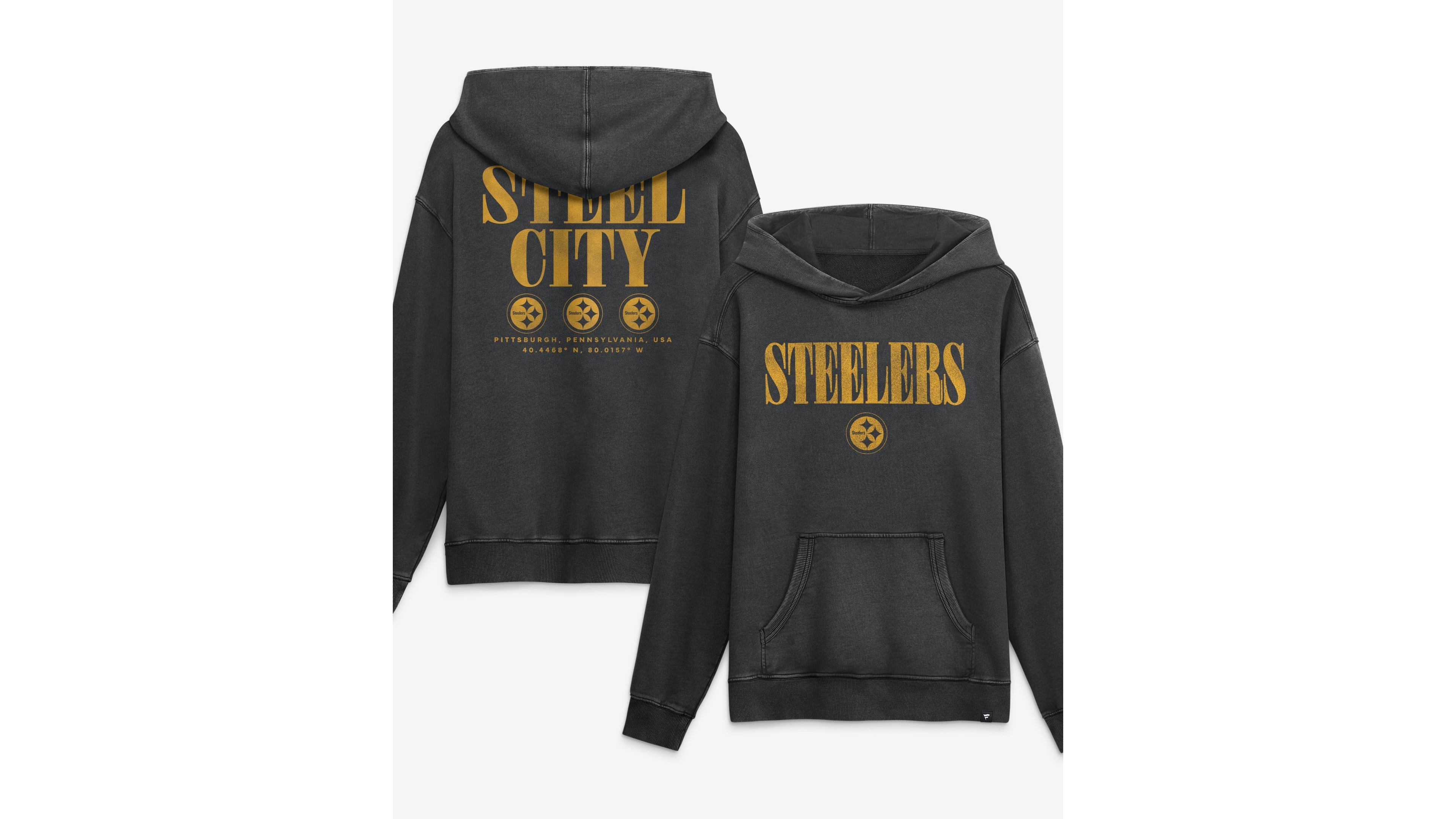 Fanatics Men's Black Pittsburgh St-Shirtlers Relaxed Intense Rivalry French Terry Hoodie