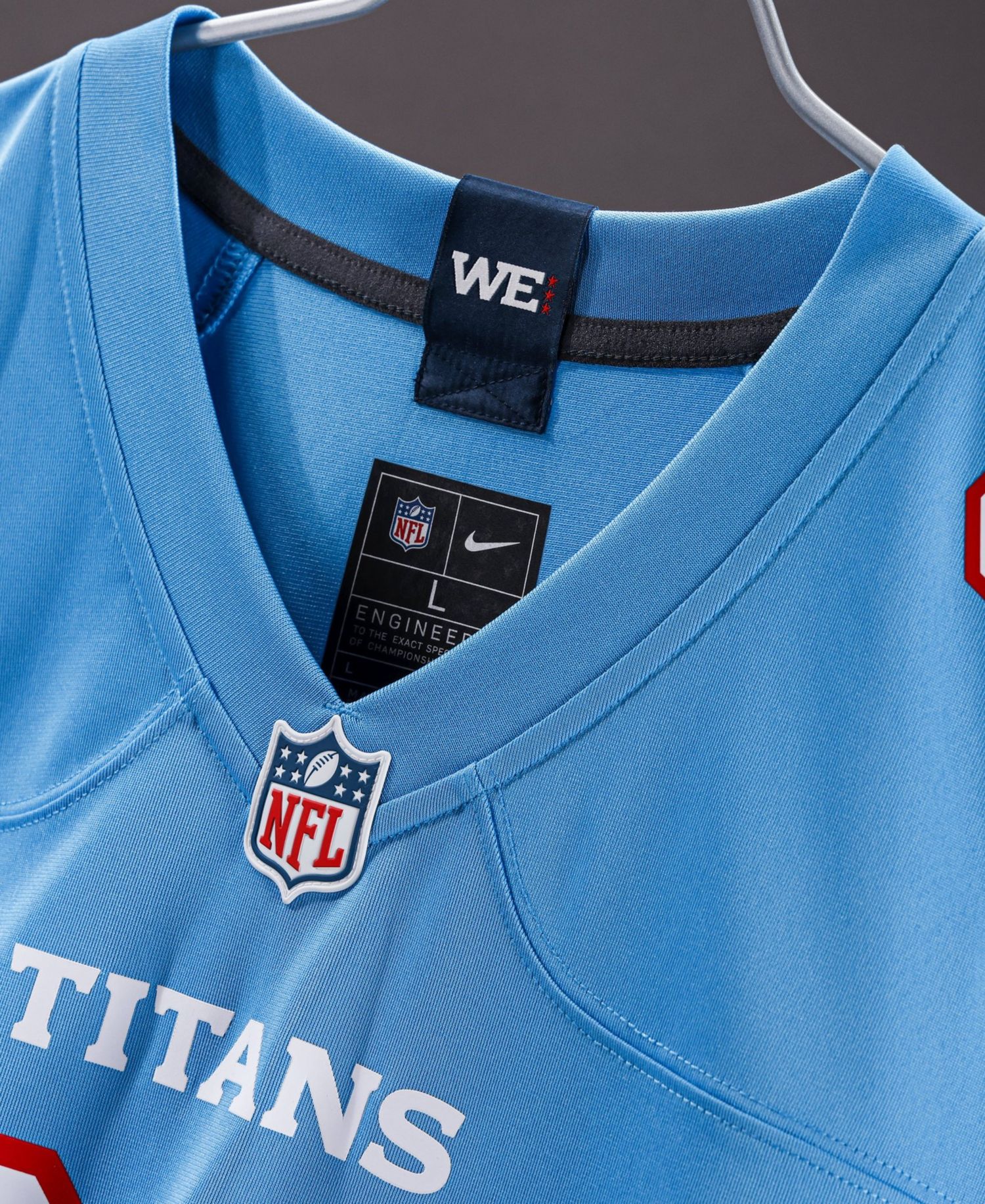 Men's Tony Pollard Light Blue Tennessee Titans Game Jersey
