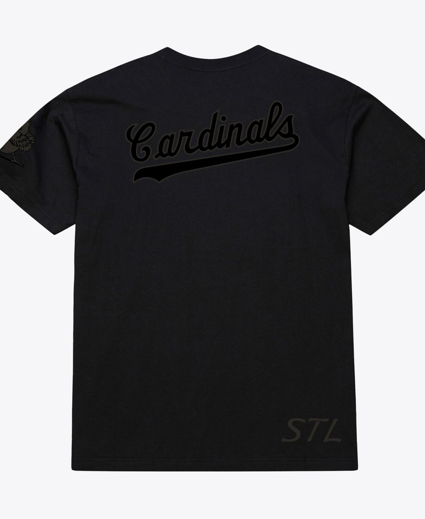 Мужская футболка Mitchell & Ness Men Black St. Louis Cardinals Cooperstown Collection Phantom — фото 3
