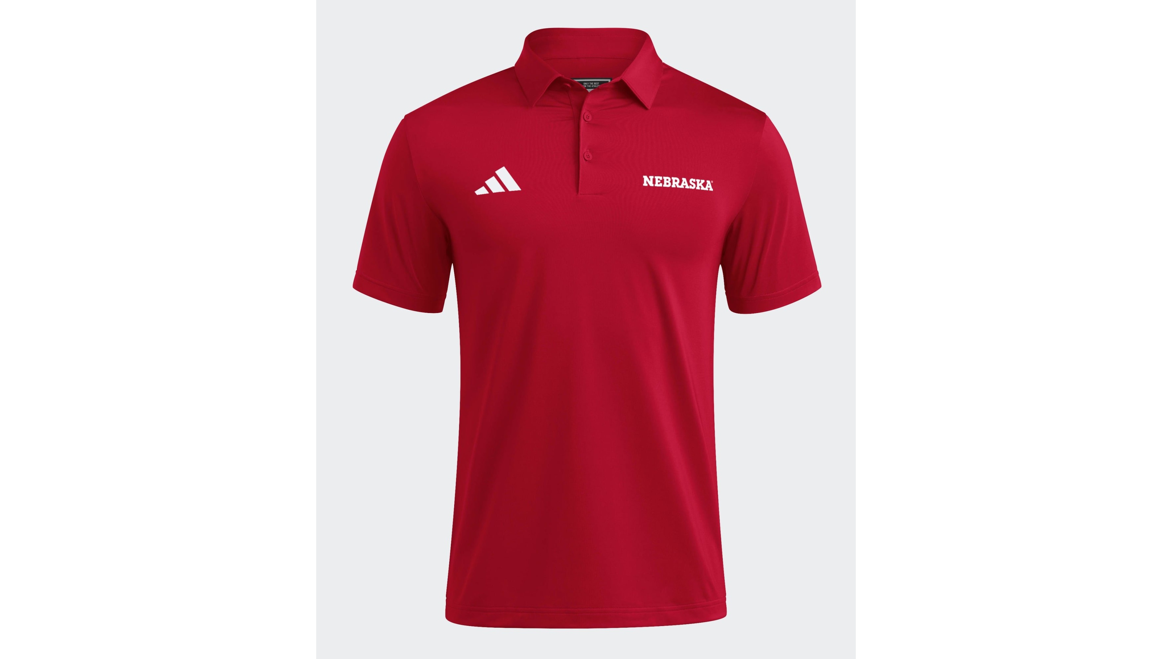 Adidas Men's Red Nebraska Huskers Ultimate 365 Solid Polo Shirt