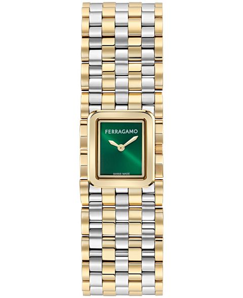 Женские часы Ferragamo Entrelace Two-Tone Stainless Steel Bracelet Watch 19mm