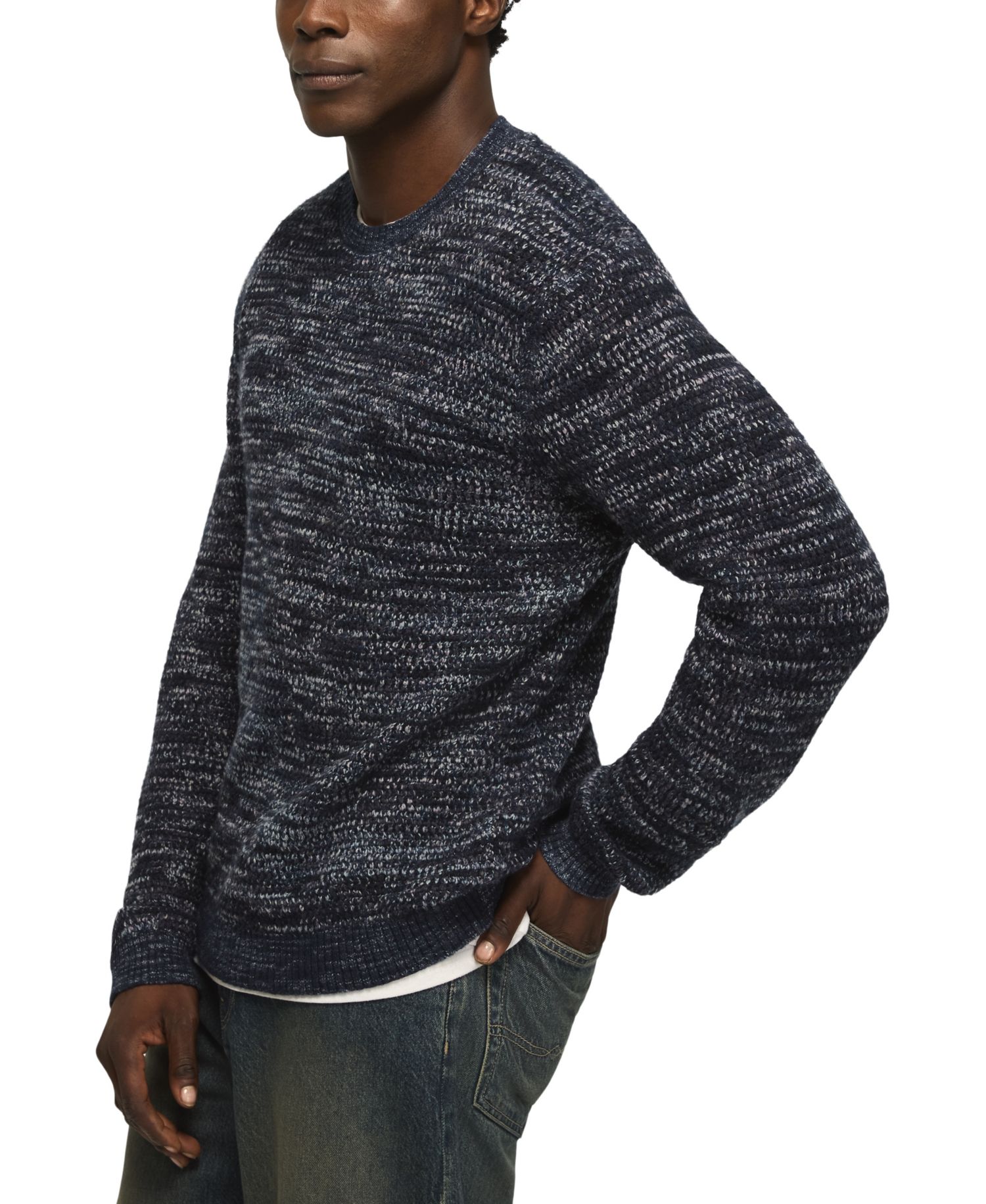 Men's Marled Regular-Fit Crewneck Sweater