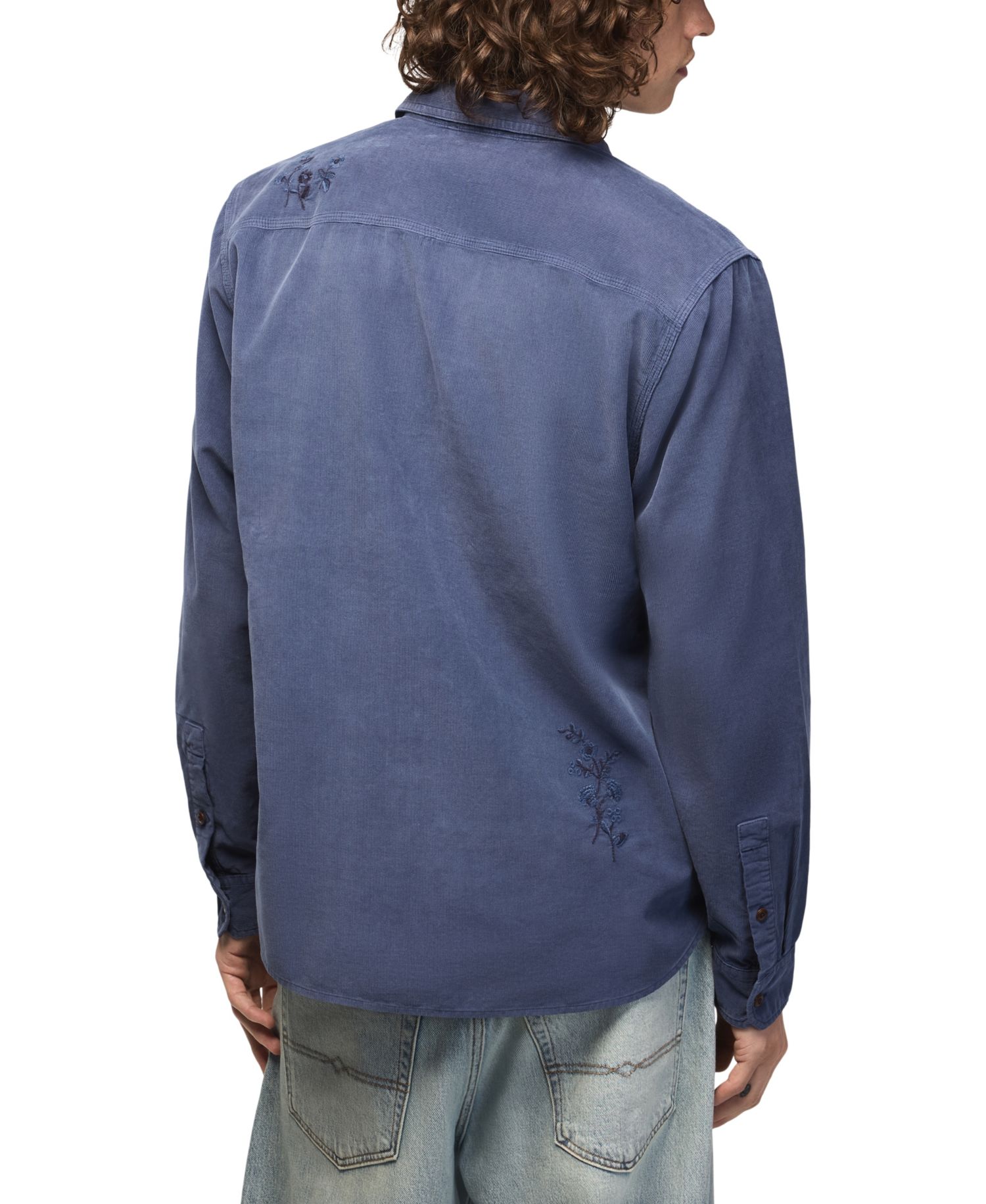 Men's Embroidered Corduroy Workshirt