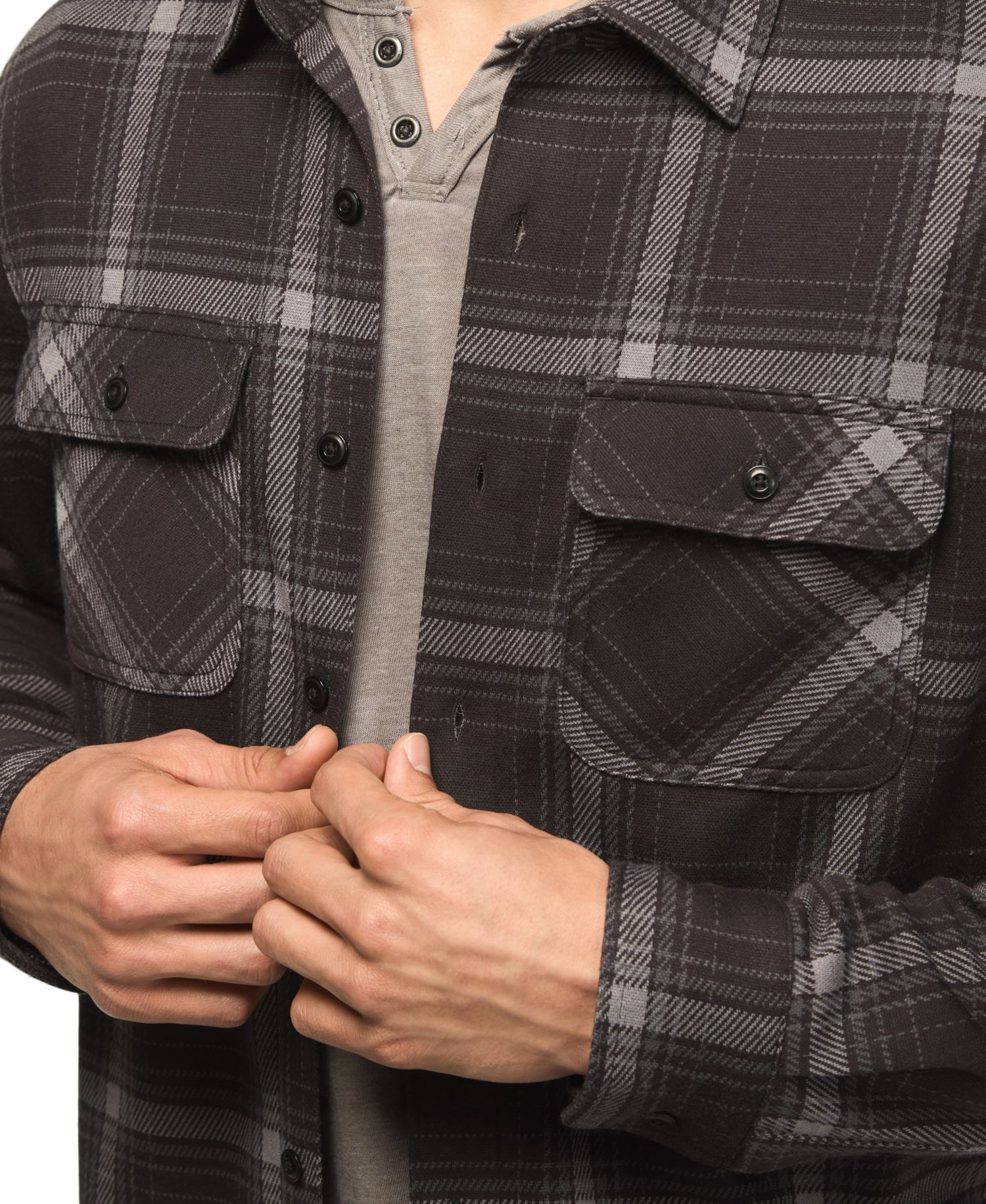 Men's Plaid Brushed Shirt