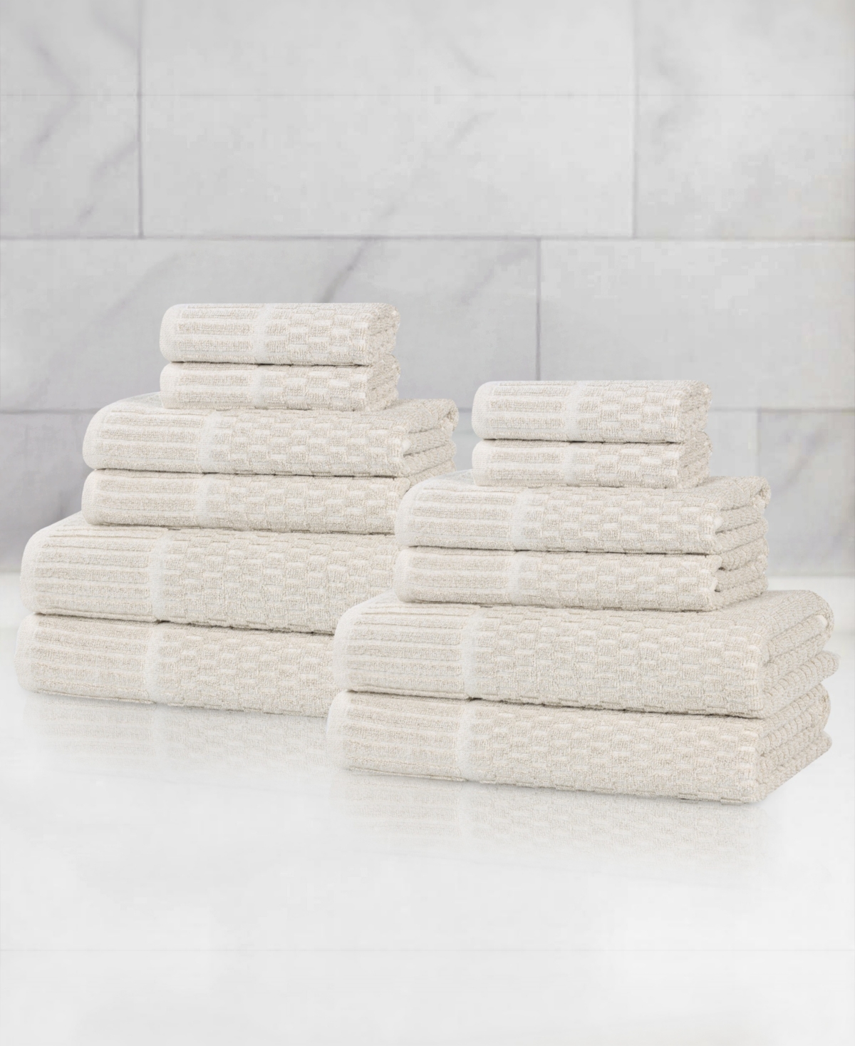Superior Juno Cotton 12-Piece Towel Set