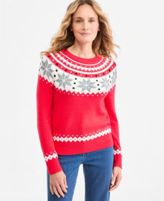 Women's Fair Isle Crewneck Sweater