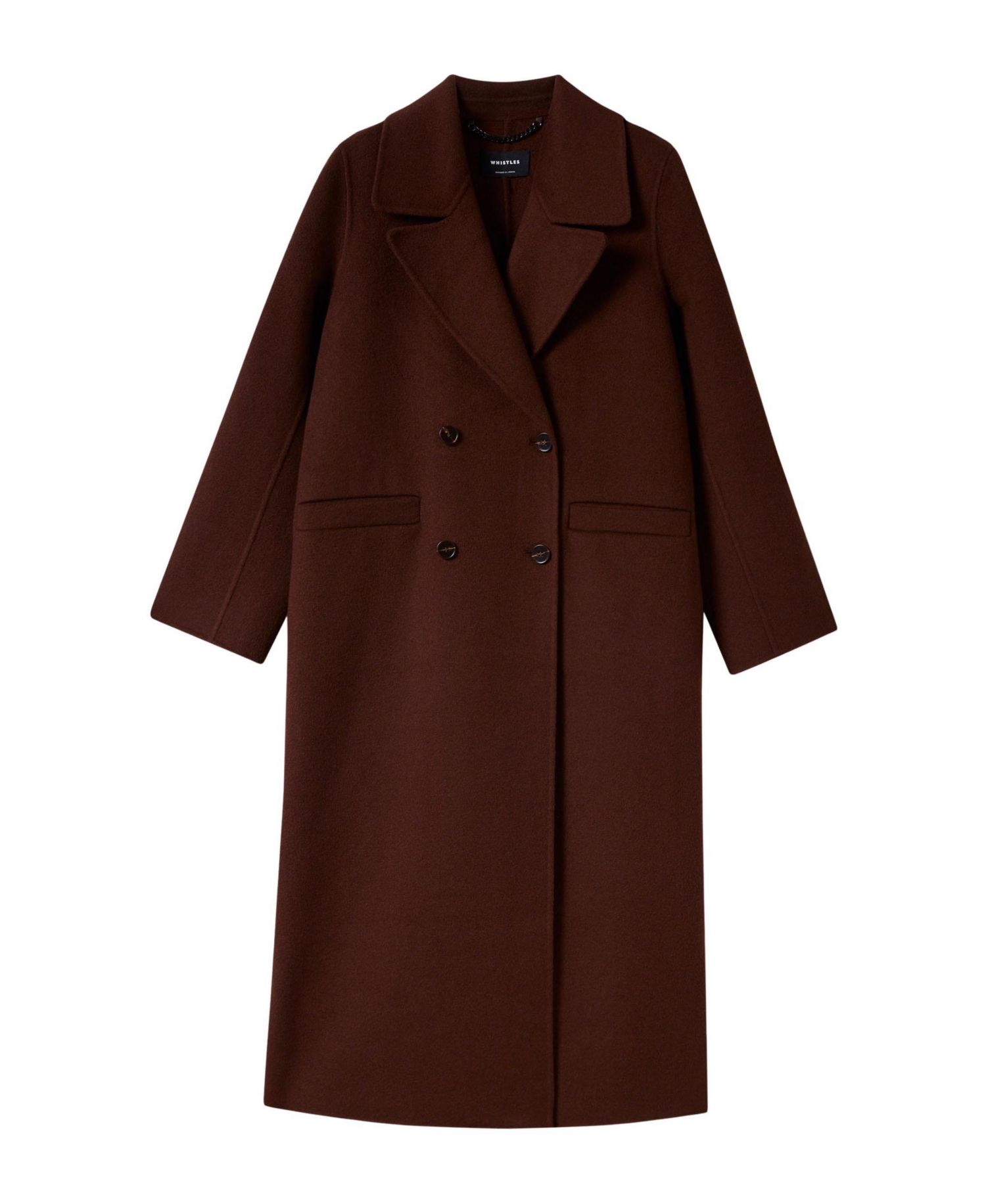 Women's Double-Breasted Midi Relaxed Coat