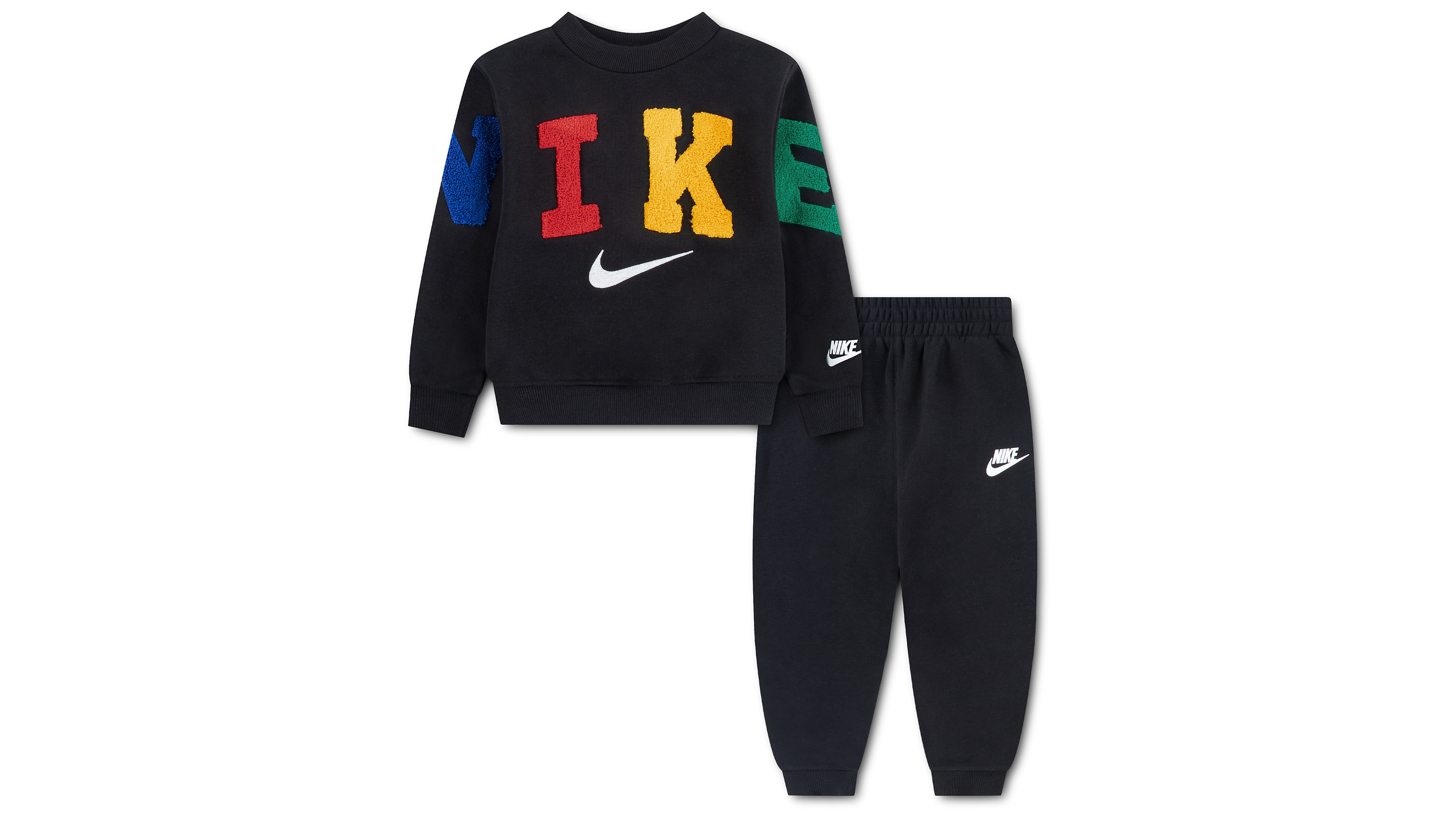 Nike Toddler Boys' 2T-4T Fleece Crew Sweatshirt and Joggers, 2-Piece Set