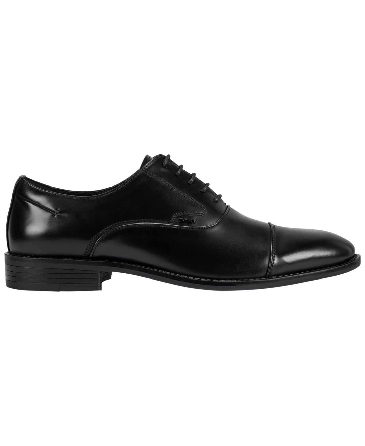 Мужские туфли DKNY Felton Cap-Toe Oxfords, цвет: Чёрный — фото 2