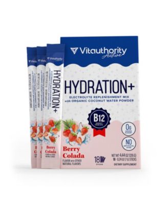 Electrolytes Powder Hydration Plus Berry Colada Flavored 18 Servings
