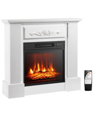 1400W TV Stand Electric Fireplace Mantel with Remote Control